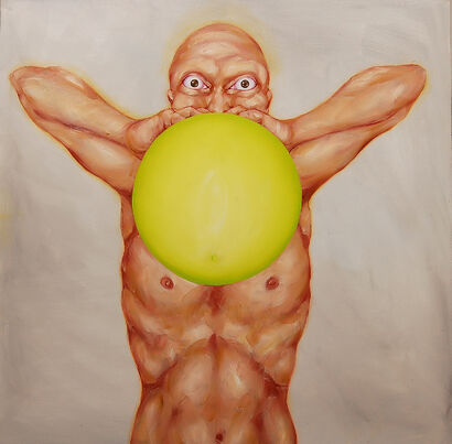 GONFIATORE DI PALLONI_ EVO XXXVII - A Paint Artwork by FAUSTO SEGONI